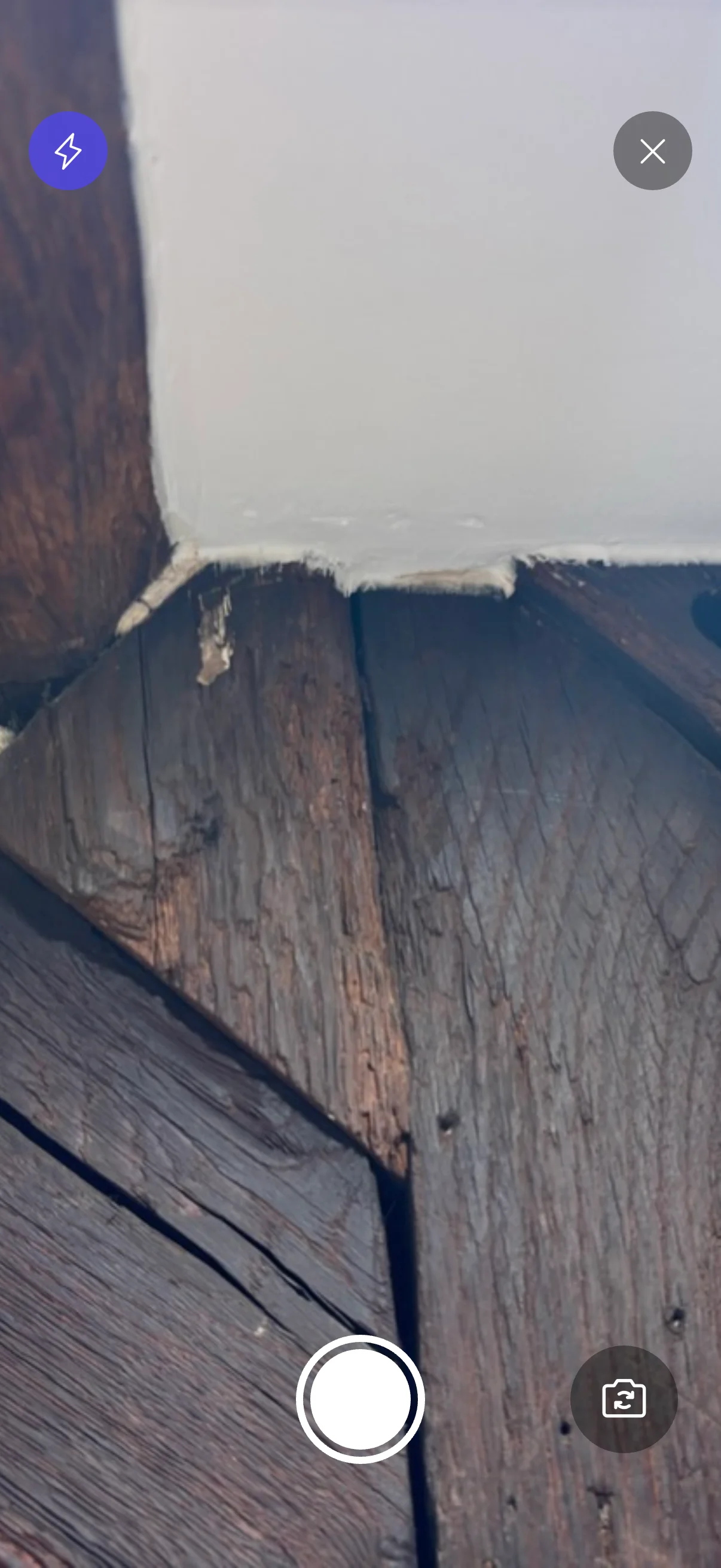 Interface appareil photo avec légendes pour les contrôles